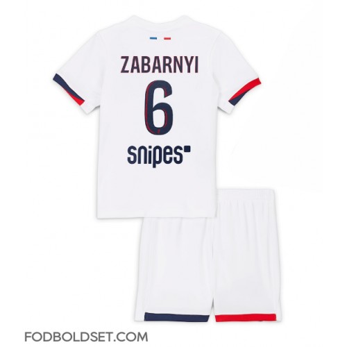 Paris Saint-Germain Illia Zabarnyi #6 Udebane Trøje Børn 2025-26 Kortærmet (+ Korte bukser)